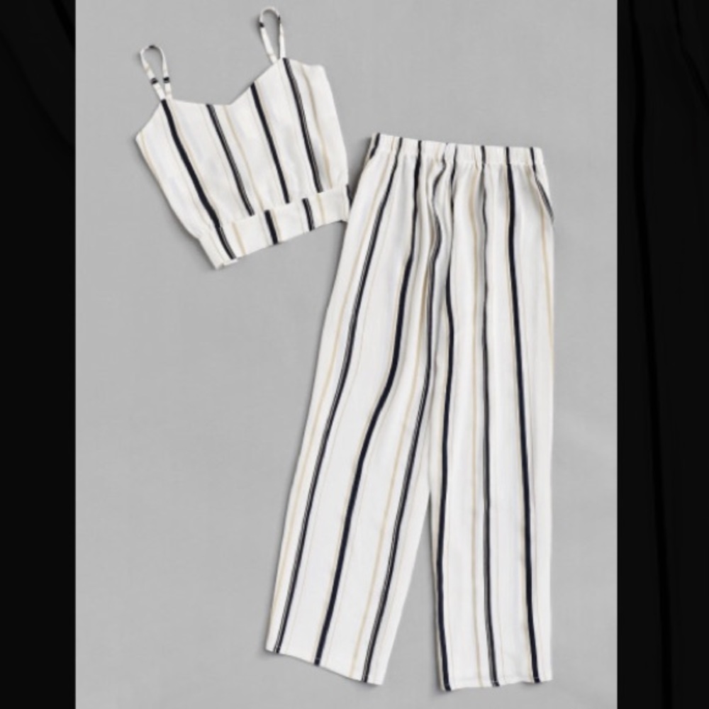 Two piece striped outfit